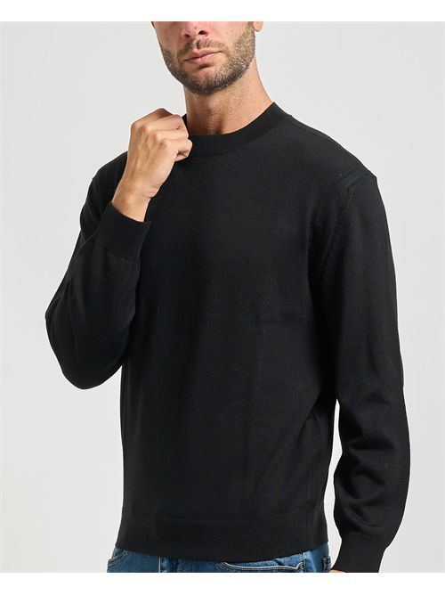 Men's Armani Exchange crew neck sweater in wool blend ARMANI EXCHANGE | XM001878-AF11982UC001